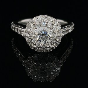 #StockMarch1-972000 14K White Gold Round Brilliant Color H Clarity SI2 1.71CTW