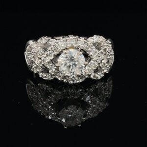 #2813-M971200 0.65ct. 14K White Gold Engagement Ring