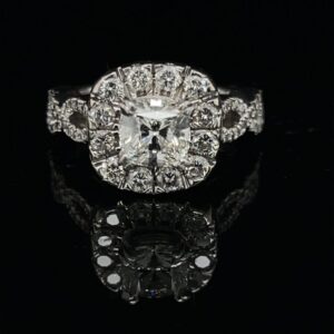#3059-974000 1.0ct. 14K White Gold Halo Setting Center Celebration H VS1 2.01CTW