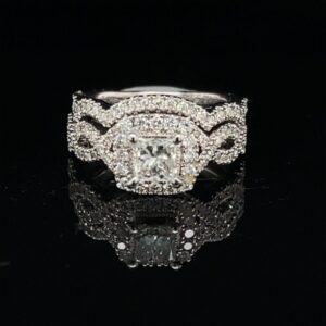 #Stock12-971800 14K 1.3CTW White Gold Neil Lane Infinity Matching Band