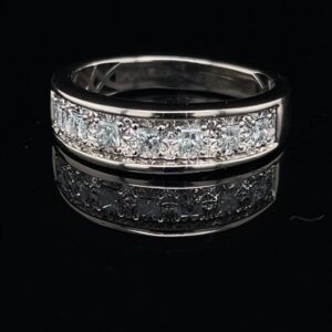 #RodA31-97600 14K White Gold Men's Wedding Band