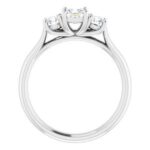 122105 14K White 10 mm Square Engagement Ring Mounting 1|122105 14K White 10 mm Square Engagement Ring Mounting 1|122105 14K White 10 mm Square Engagement Ring Mounting 1