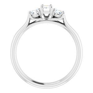 122105512 14K White 5x3 mm Emerald Engagement Ring Mounting 1|122105512 14K White 5x3 mm Emerald Engagement Ring Mounting 1|122105512 14K White 5x3 mm Emerald Engagement Ring Mounting 1