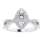 #124435 960 14K White 8x4 mm Marquise Engagement Ring Mounting|#124435 960 14K White 8x4 mm Marquise Engagement Ring Mounting|#124435 960 14K White 8x4 mm Marquise Engagement Ring Mounting