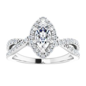 #124435 960 14K White 8x4 mm Marquise Engagement Ring Mounting|#124435 960 14K White 8x4 mm Marquise Engagement Ring Mounting|#124435 960 14K White 8x4 mm Marquise Engagement Ring Mounting