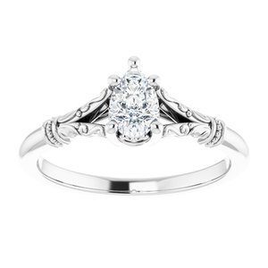 #124648 1065 14K White 6x4 mm Pear Solitaire Engagement Ring Mounting|#124648 1065 14K White 6x4 mm Pear Solitaire Engagement Ring Mounting|#124648 1065 14K White 6x4 mm Pear Solitaire Engagement Ring Mounting