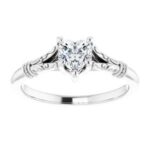#124648 1170 14K White 5x5 mm Heart Solitaire Engagement Ring Mounting|#124648 1170 14K White 5x5 mm Heart Solitaire Engagement Ring Mounting|#124648 1170 14K White 5x5 mm Heart Solitaire Engagement Ring Mounting