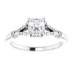 |14K White 5 mm Asscher Solitaire Engagement Ring Mounting|14K White 5 mm Asscher Solitaire Engagement Ring Mounting|#124648 600 14K White 5 mm Asscher Solitaire Engagement Ring Mounting|#124648 600 14K White 5 mm Asscher Solitaire Engagement Ring Mounting|#124648 600 14K White 5 mm Asscher Solitaire Engagement Ring Mounting