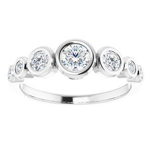 124658 104 14K White 4.1 mm Round Engagement Ring Mounting 3|124658 104 14K White 4.1 mm Round Engagement Ring Mounting 3|124658 104 14K White 4.1 mm Round Engagement Ring Mounting 3