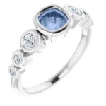 124658 270 14K White 5 mm Cushion Engagement Ring Mounting|124658 270 14K White 5 mm Cushion Engagement Ring Mounting|124658 270 14K White 5 mm Cushion Engagement Ring Mounting
