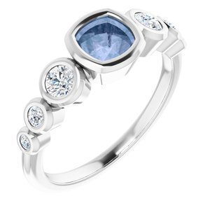 124658 270 14K White 5 mm Cushion Engagement Ring Mounting|124658 270 14K White 5 mm Cushion Engagement Ring Mounting|124658 270 14K White 5 mm Cushion Engagement Ring Mounting
