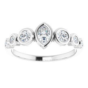 #124658 465 14K White 5x3 mm Marquise Engagement Ring Mounting|#124658 465 14K White 5x3 mm Marquise Engagement Ring Mounting|#124658 465 14K White 5x3 mm Marquise Engagement Ring Mounting