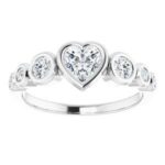#124658 660 14K X1 White 5x5 mm Heart Engagement Ring Mounting|#124658 660 14K X1 White 5x5 mm Heart Engagement Ring Mounting|#124658 660 14K X1 White 5x5 mm Heart Engagement Ring Mounting