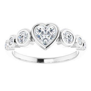 #124658 660 14K X1 White 5x5 mm Heart Engagement Ring Mounting|#124658 660 14K X1 White 5x5 mm Heart Engagement Ring Mounting|#124658 660 14K X1 White 5x5 mm Heart Engagement Ring Mounting