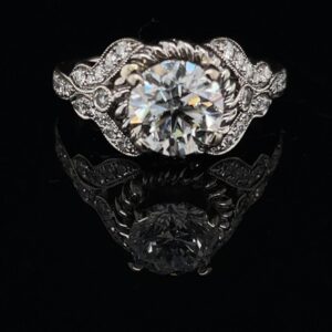#3155-9710000 14K White Gold 1.51ct. Color G Clarity SI1 GIA