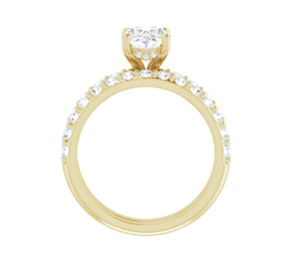 14K Yellow Gold Under Halo Setting 0.52 Carat in the ring Center Diamond 2.01 Round Lab Grown Color F Clarity VS2 Total Carat Weight 2.52 carats Lab grown Diamonds Engagement rings 14K Yellow Gold Under Halo Setting 0.52 Carat