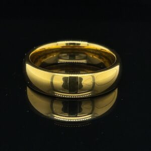 Men's Tungsten 6mm Wide Size 10 Ring W6126-DPB