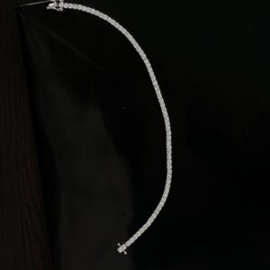 14K White Gold Tennis Bracelet Color F Clarity VS2