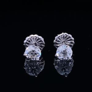 14K WHITE GOLD 3 PRONG MARTINI SETTING 1.03 COLOR G CLARITY SI 2