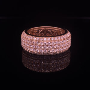 ROD STOCK 14K YELLOW GOLD MENS DIAMOND BAND 6.00 CARAT TOTAL WEIGHT COLOR G CLARITY VS2 RING SIZE 11