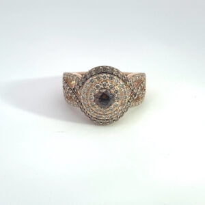 RODSTOCK LE VIAN RING CREME BRULEE RING 14K ROSE GOLD 1.60 CARATS TOTAL WEIGHT