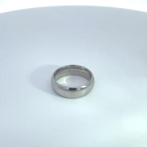 RODSTOCK AUG23 PLATINUM BAND 6MM WIDE RING SIZE 5.5