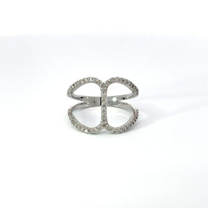 14k White Gold Right Hand Ring 0.49 Carat Diamond Ring RODSTOCK 738