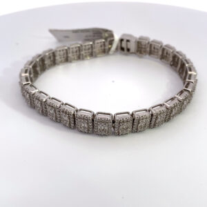 14K WHITE GOLD BRACELET 4.97 CARAT TOTAL WEIGHT