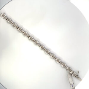 14K WHITE GOLD BRACELET 3.36 CARAT TOTAL WEIGHT