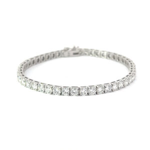 14KW DIAMOND TENNIS BRACELET 8.58 CARAT LAB-GROWN