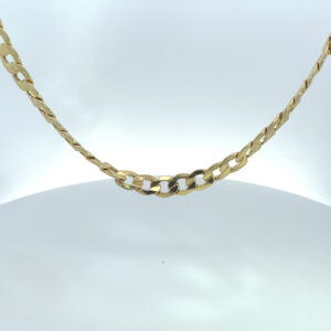 14K YELLOW GOLD MEN'S CUBIN LINK CHAIN 26 INCHES 29.29 GRAMS