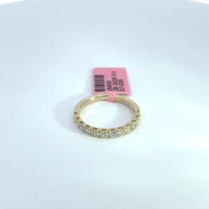 14K YELLOW GOLD DIAMOND BAND 0.75 CARAT TOTAL WEIGHT