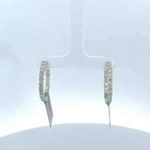 14K WHITE GOLD EARRINGS