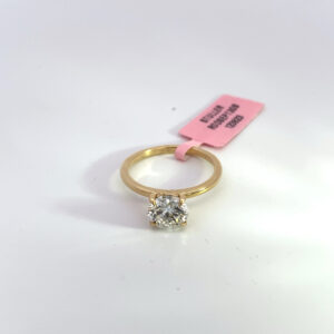 STULLER RODSEPT30B 12382314K YELLOW GOLD ROUND SOLITAIRE COLOR G CLARITY VVS2