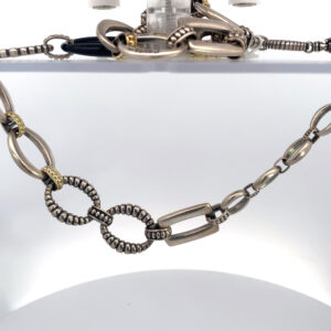 David Yurman Oval Link Chain Necklace Sterling Silver